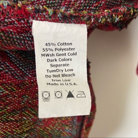 C.M.C (Colour Me Cotton) Boho Double Pocket Tapestry Swing High Low Jacket - Picture 14 of 15